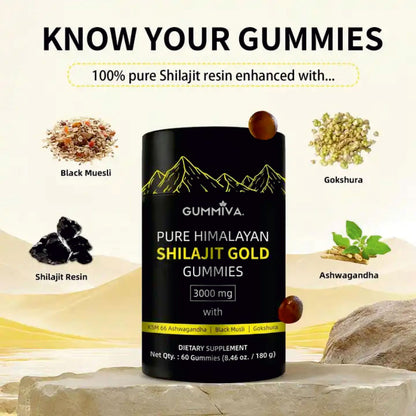GUMMIVA™ Pure Shilajit Gummies